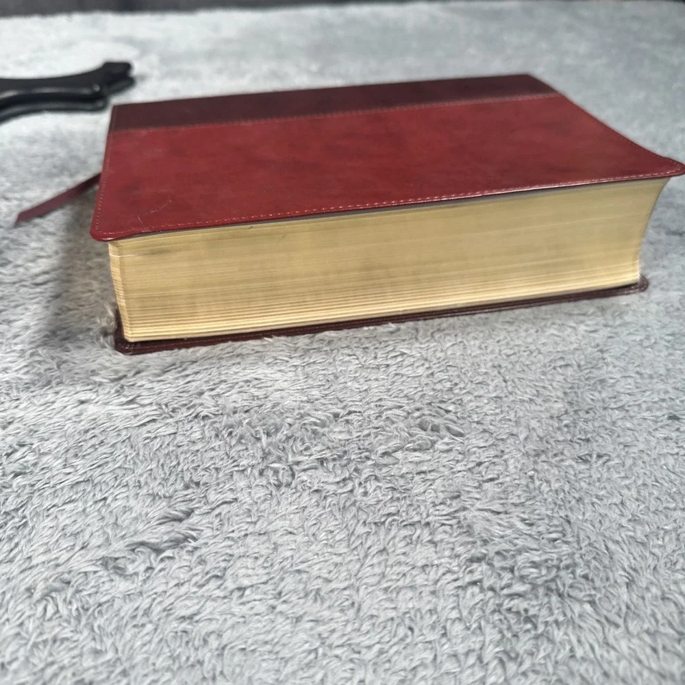 ESV Gospel Transformation Study Bible Red Leather Crossway 2018 Book Very Good